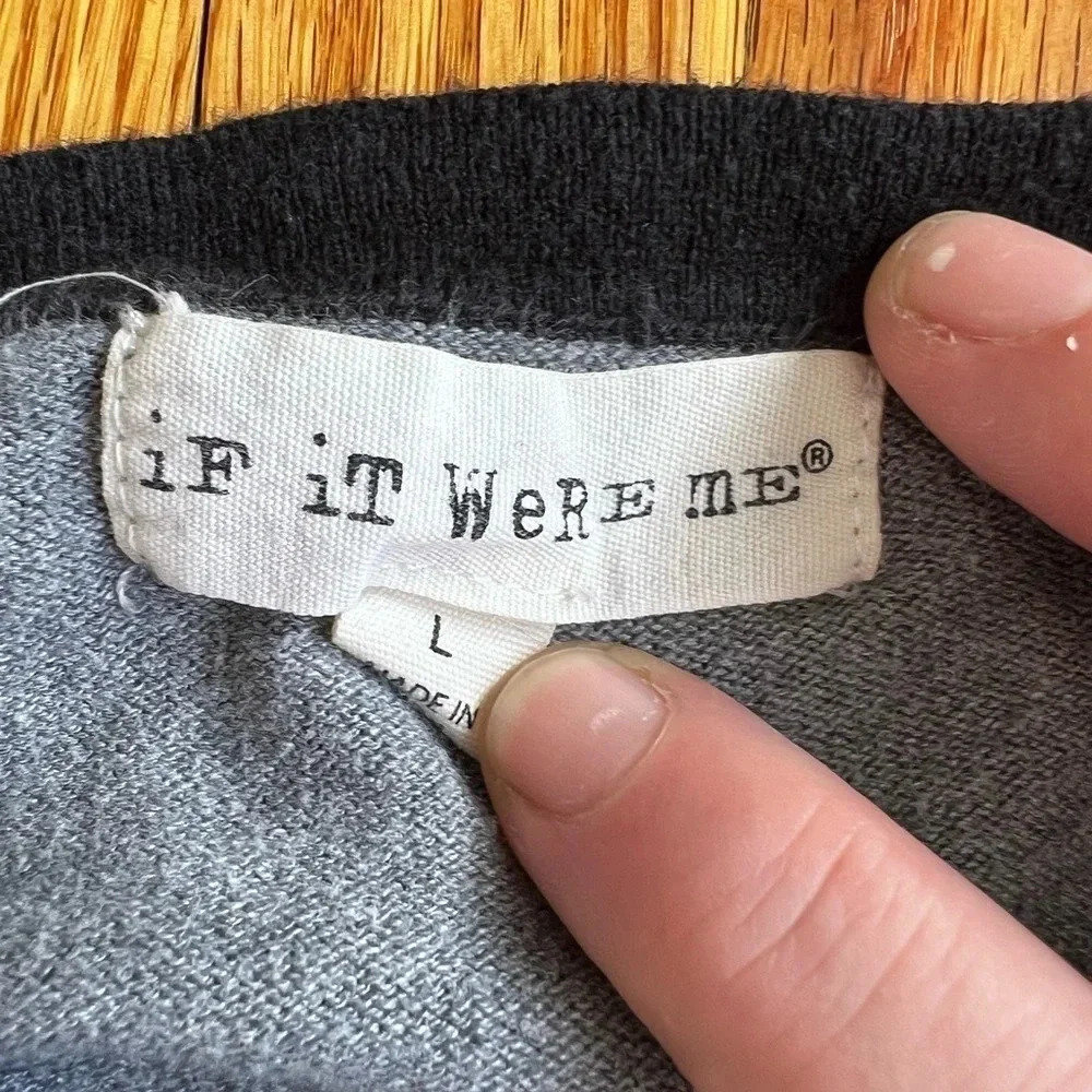 Black and grey knit top - Picture 6 of 7